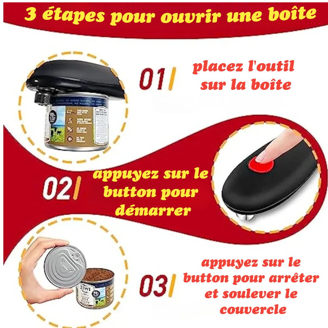 Ouvre Boîte Électrique Automatique - Cuisineamateur