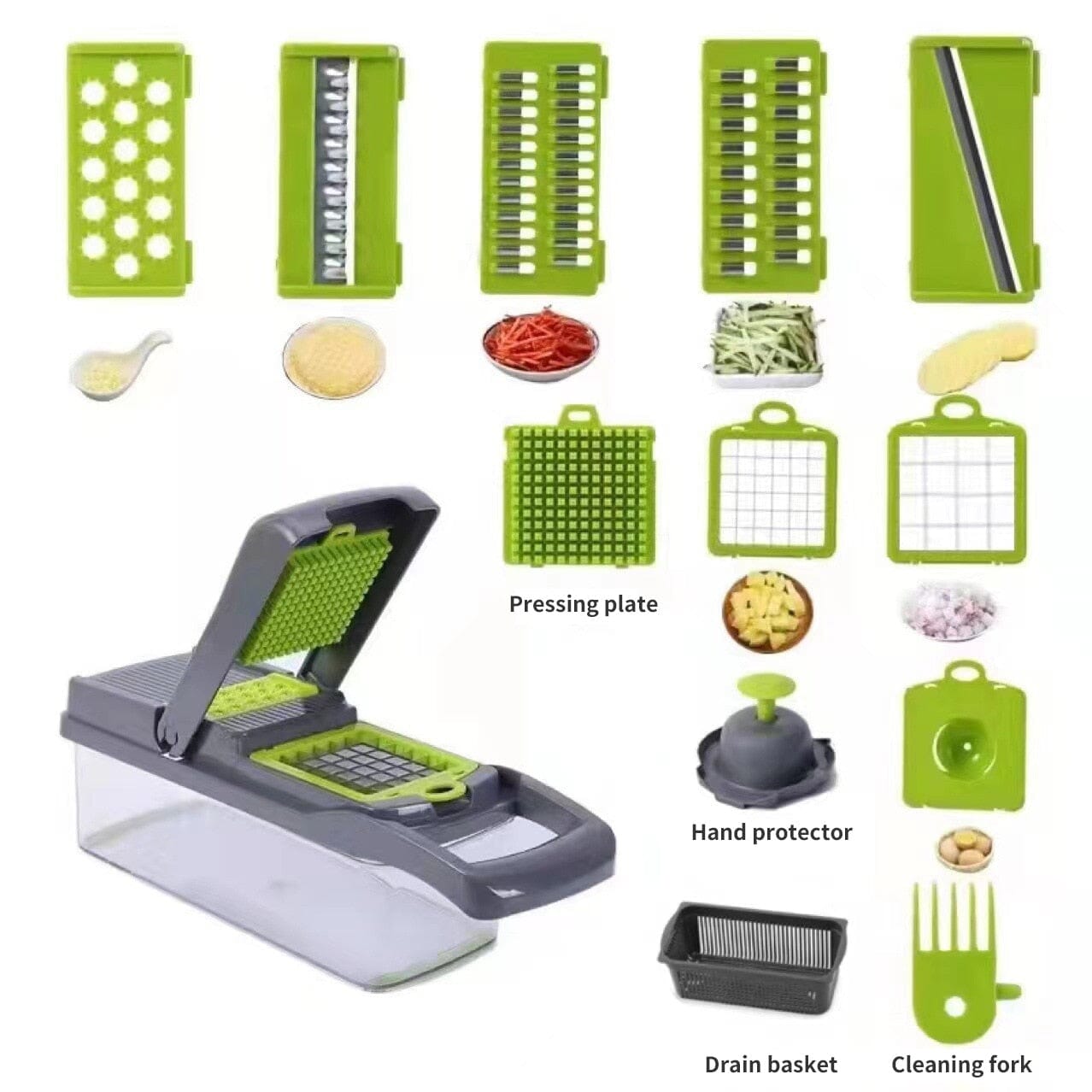 MandoSlicer™ | Mandoline 12 en 1 | Cuisine - Cuisineamateur